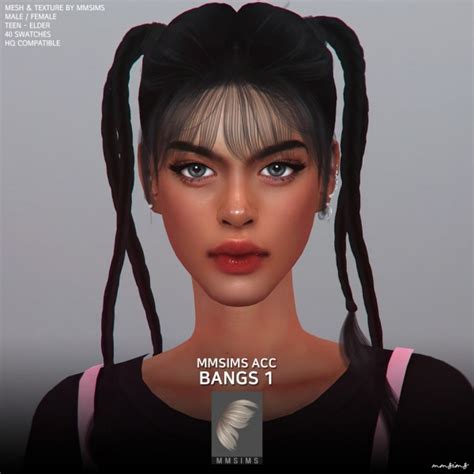 Mmsims Hair Bangs 1 Sims 4 Downloads