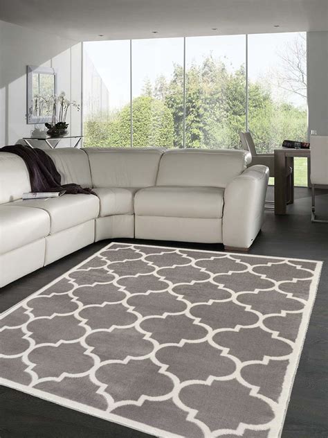 Some popular product styles within gray area rugs are modern, classic and traditional. Light Gray/Ivory Area Rug Carpet Moroccan Trellis 8x10 ...