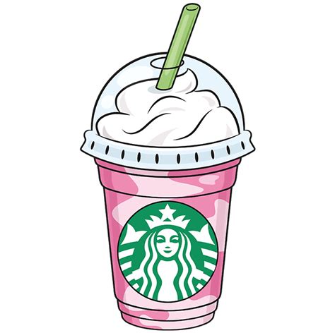 How To Draw A Starbucks Frappuccino Really Easy Drawing Tutorial The