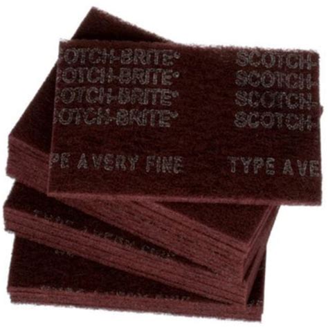 Tenet Solutions Scotch Brite Hand Pad 7447 Maroon 6 X 9