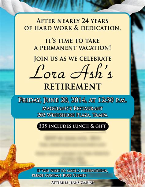 Retirement Flyer Template