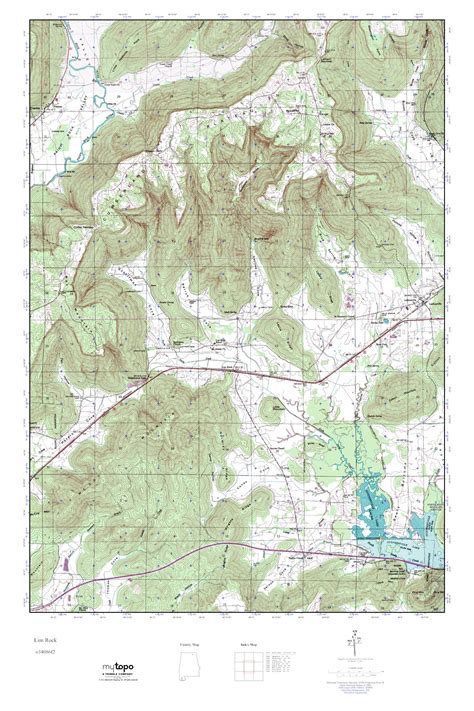 Mytopo Lim Rock Alabama Usgs Quad Topo Map