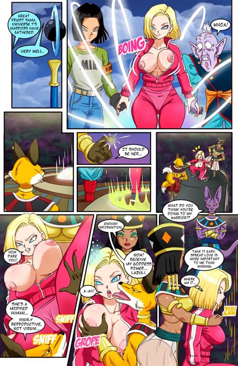 Rule 34 1girls Android Android 17 Android 18 Beerus Blonde Hair Blue Eyes Cameltoe Cleavage