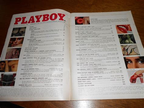 Vintage Playboy Mens Magazine December Karen Hafter Vargas Girl
