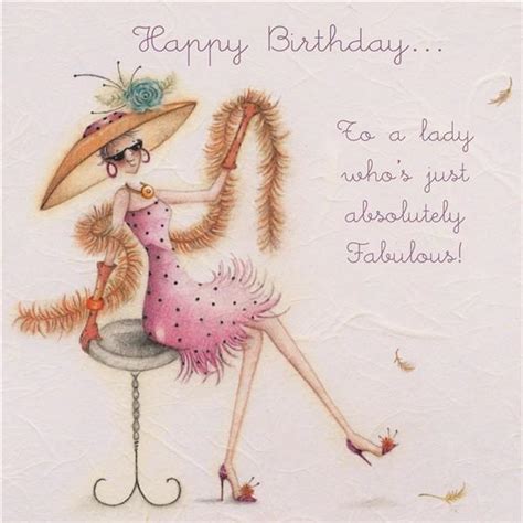 Happy Birthday Card To A Lady Whos Just Absolutely