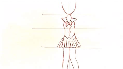 Drawing A Basic Full Body Animemanga Girl Youtube