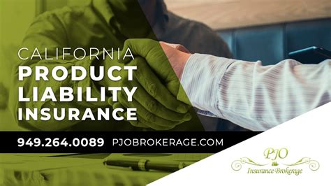 California Product Liability Insurance Pjo Insurance Brokerage Youtube