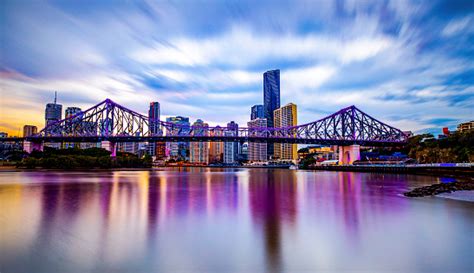 Story Bridge Brisbane City Night Stock Photo Download Image Now Istock