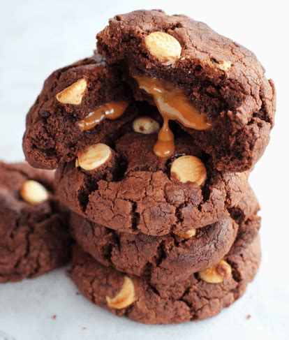 Chocolate Caramel Stuffed Cookies Recipe