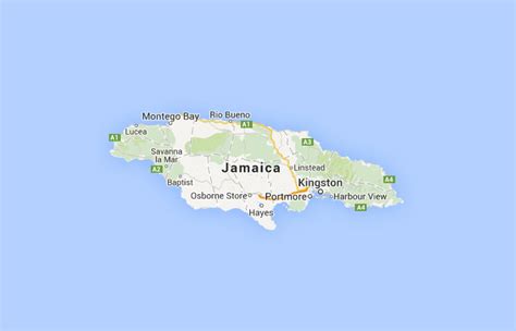 ﻿mapa De Jamaica﻿ Donde Está Queda País Encuentra Localización