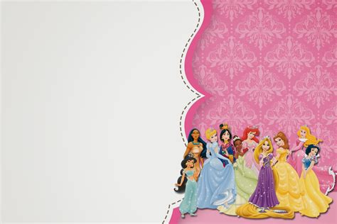 Free Printable Disney Princess Ticket Invitation Template Free