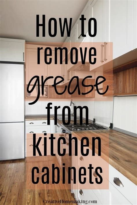 Cleaning kitchen cabinets is simple with these helpful tips. Removing Grease from Kitchen Cabinets | Cleaning hacks ...