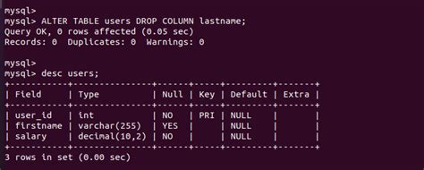 SQL Delete Column From Table Linux Consultant