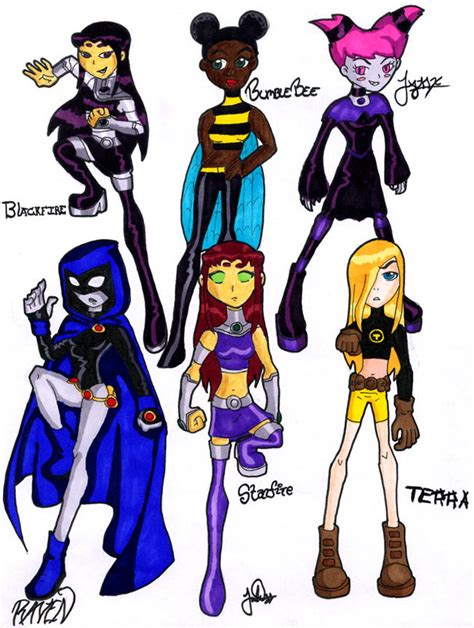 Titans Girls By Duckman272 On Deviantart