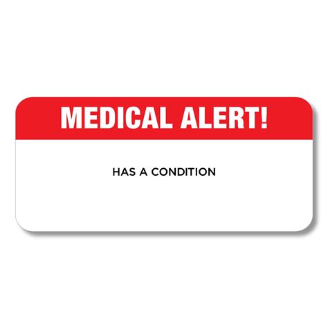 Allgy Medcl Medical Alert Labels Lovable Labels