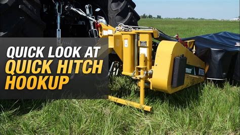 The Quick Hitch Hookup On Vermeer 50 Series 3 Point Disc Mowers Youtube