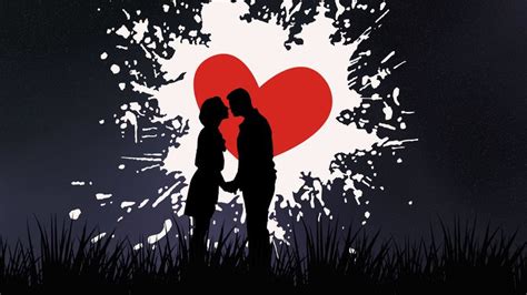 Couple Silhouettes Love Night 4k Hd Wallpaper