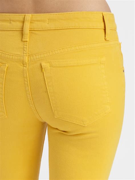 Lyst Joe S Jeans Highrise Skinny Ankle Jeans In Yellow