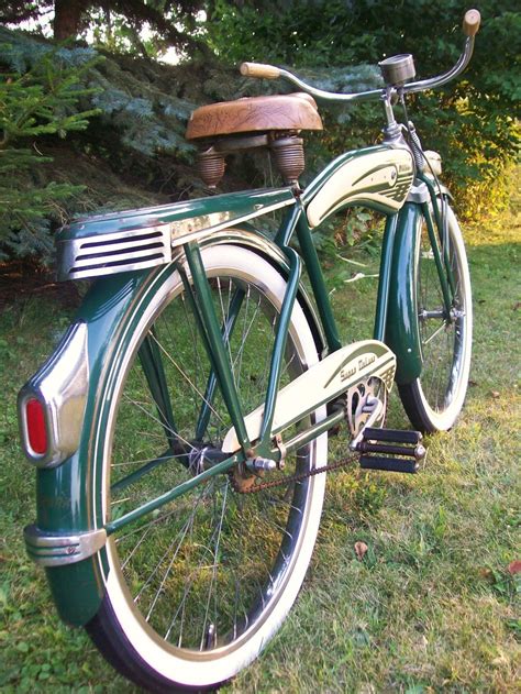 They have suspension both on the fork and on the back end of the frame. 1948 Monark Super Deluxe | Vintage bicycles, Bicycle ...