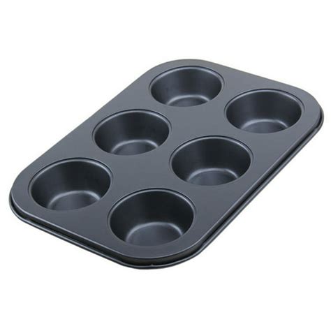 Stainless Muffin Pan Silicone Cupcake Baking Pan 6 Cup Non Stick Muffin Tray Mold