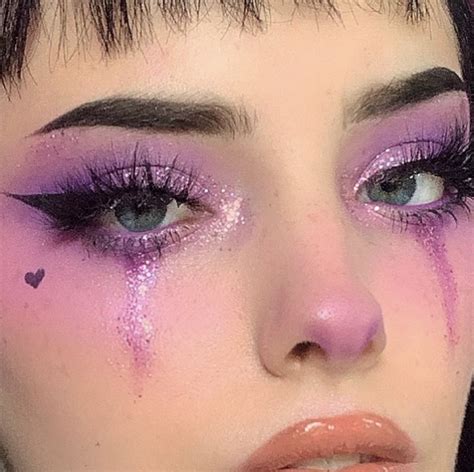 Lilac Make Up Girl Fashion E Style Edgy Makeup Makeup Eye Looks