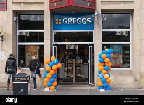 Greggs The Bakers Café And Shop On Newcastle Upon Tyne Quayside Stock