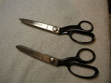 2 Vintage Wiss Scissors Pinking Shears Made In Usa Ebay