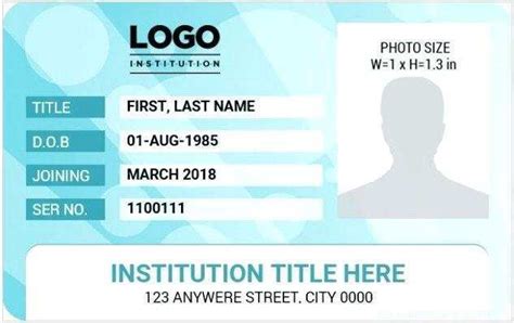 75 Blank Id Card Template On Word Layouts By Id Card Template On Word