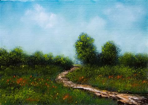 A Path Through The Flower Fields Oil Painting Fine Arts Gallery