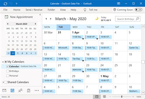 How To Save An Outlook Calendar As Pdf Or Print It Microsoft Outlook 365