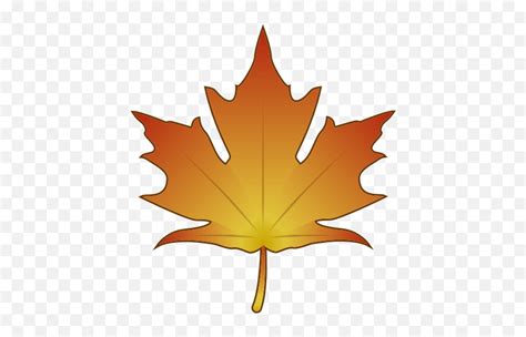 Maple Leaf Autumn Leaves Emojis Transparent Background Pngleaf Emoji