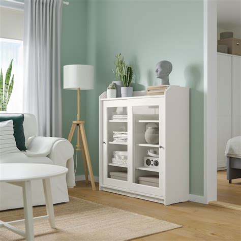 Ikea sektion wall cabinet with ash doors $189 $183. HAUGA Glass-door cabinet - white - IKEA