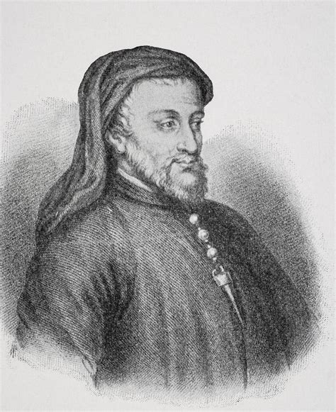 Geoffrey Chaucer C1342 3 1400 English Drawing By Vintage Design Pics