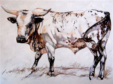 Terry Kobus Originals Gallery White Nguni Bull