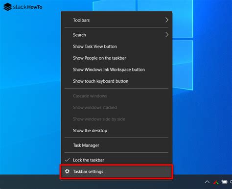 How To Make Taskbar Buttons Smaller In Windows 10 Stackhowto