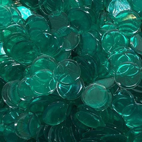 Buy Mr Chips Plastic Bingo Chips 250 Count Transparent Green Counting