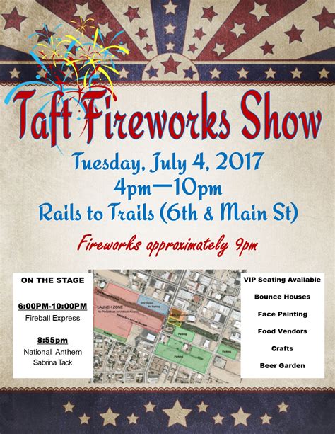 Taft Fireworks Show July 4 2017 — Taft District Chamber Of Commerce
