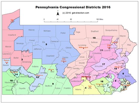 Map Of Pennsylvania Congressional Districts 2016