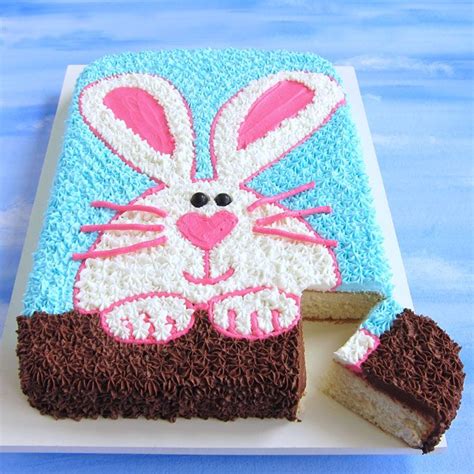 Easter Bunny Cake Easy Sheet Cake Design Hungry Happenings Recipe Easter Bunny Cake