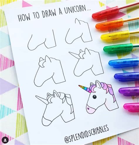 How To Draw A Unicorn Step By Step The Smart Wander