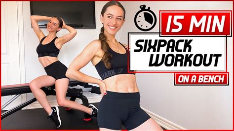15 MIN SIXPACK WORKOUT On A Bench Belly Fat Burner Abs Workout 2020