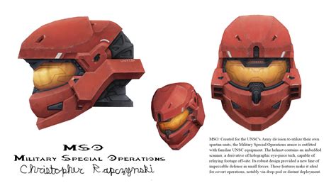 Halo Mso Helmet Concept Art By Luigipunch On Deviantart