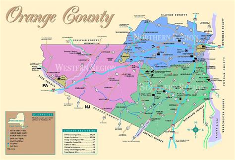 Orange County New York Map Map Of West