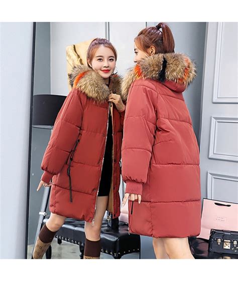 autumn winter warm female hoodie parkas clothes fashion korean ol coat dark red women casual