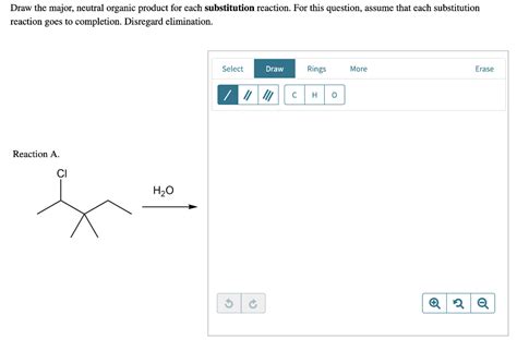 Solved Draw The Major Neutral Organic Product For Each