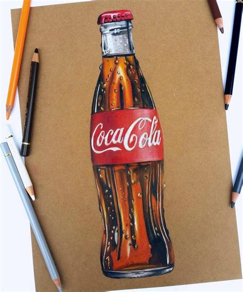 Finished Coke Bottle For This Drawing I Used Faber Castell