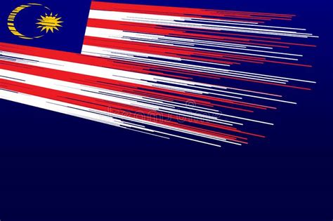 Malaysia Flag Vector Icon Design Illustration Stock Vector