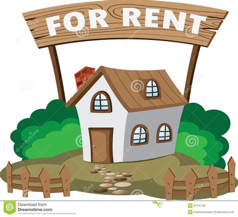 House For Rent Stock Vector Illustration Of Roof Value 31107108