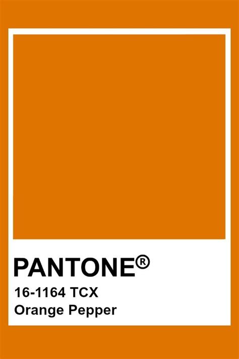 Pantone Orange Pepper Pantone Colour Palettes Pantone Orange