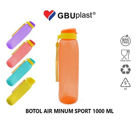 Jual Gbu Plast Botol Air Minum Sport Ukuran Ml Shopee Indonesia